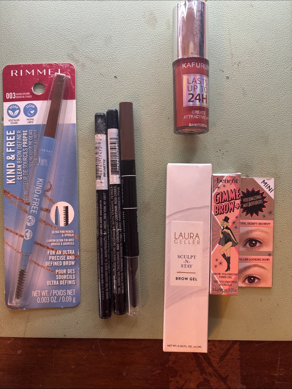 Laura Geller sculpt 'N' Stay Brow Gel in Brown, and 5 more brow pencils LOT